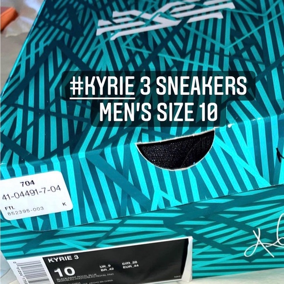 NIKE KYRIE 3 FLIP THE SWITCH, ATHLETIC SNEAKERS GREAT CONDITION IN ORIGINAL BOX. main image 4